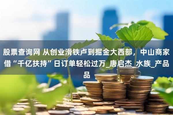 股票查询网 从创业滑铁卢到掘金大西部，中山商家借“千亿扶持”日订单轻松过万_唐启杰_水族_产品