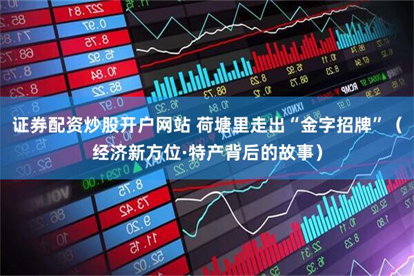 证券配资炒股开户网站 荷塘里走出“金字招牌”（经济新方位·特产背后的故事）